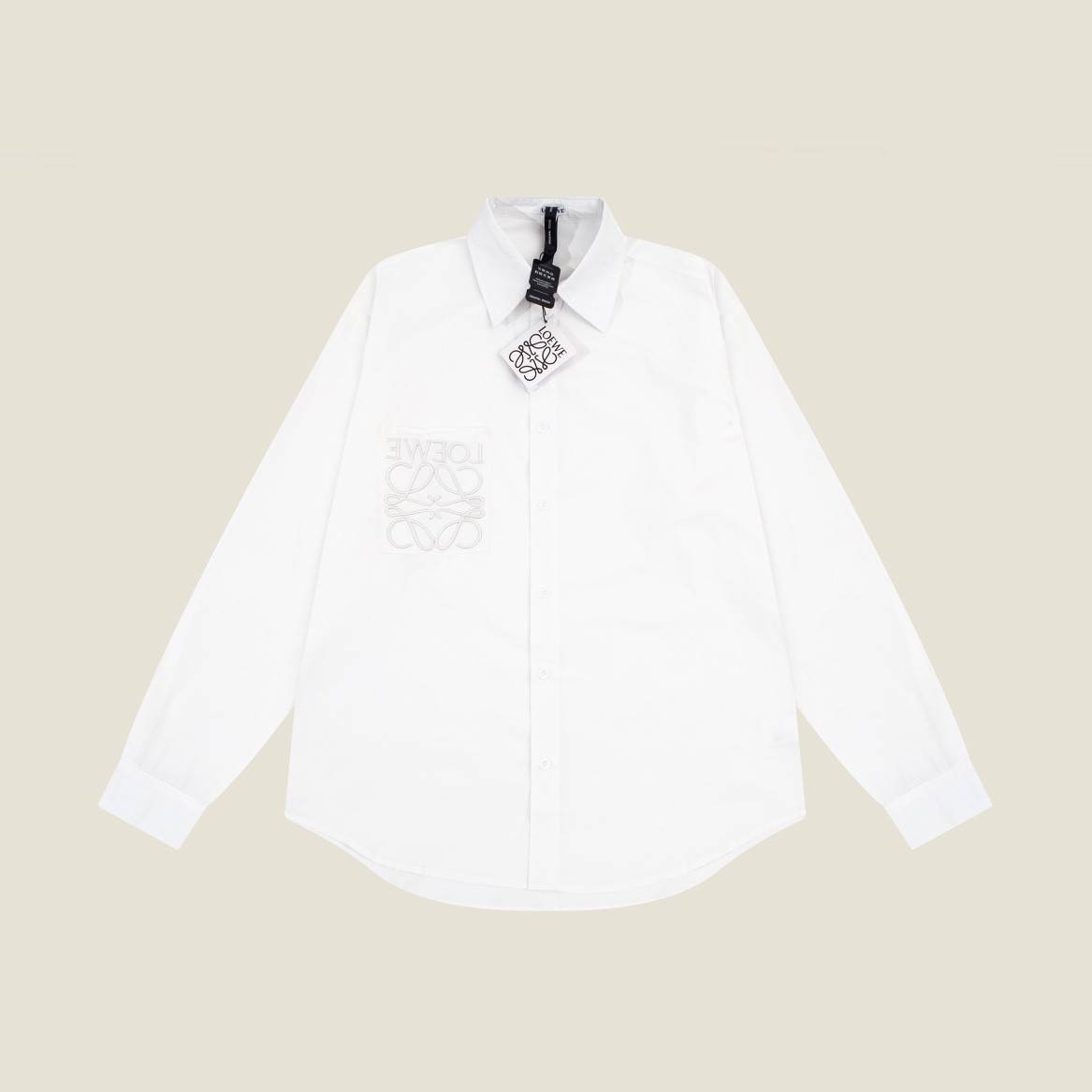 L0ew* 2023 Fall Early Autumn New Collection Logo 3D Embroidery Long Sleeve Shirts