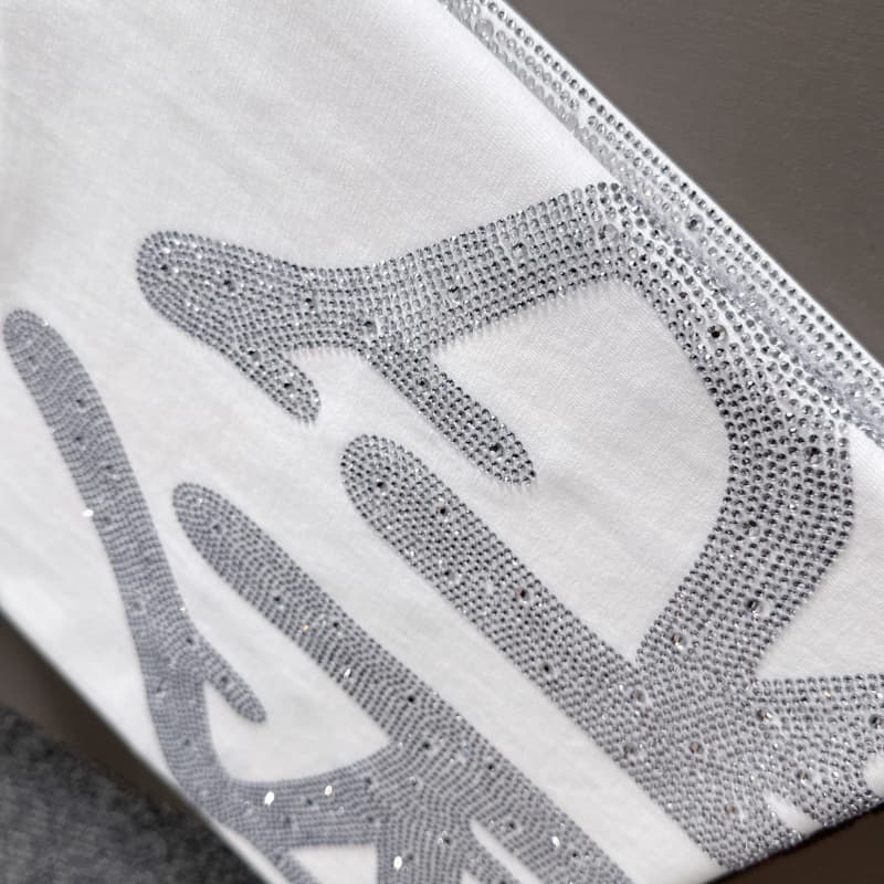 2025 New Front and Back Rhinestone T-Shirt