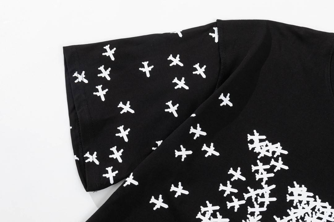 L0vis Vvtt0n 23ss small plane full print pattern gold classic T-shirt