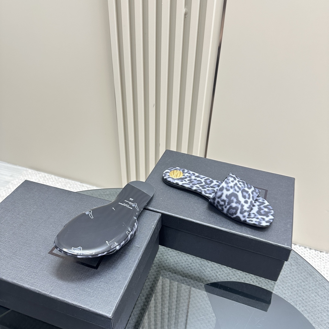 Y51 pointed open-toe high heels leopard slippers: 10.5CM size: 35-42 (41.42 custom-made, no return or exchange)