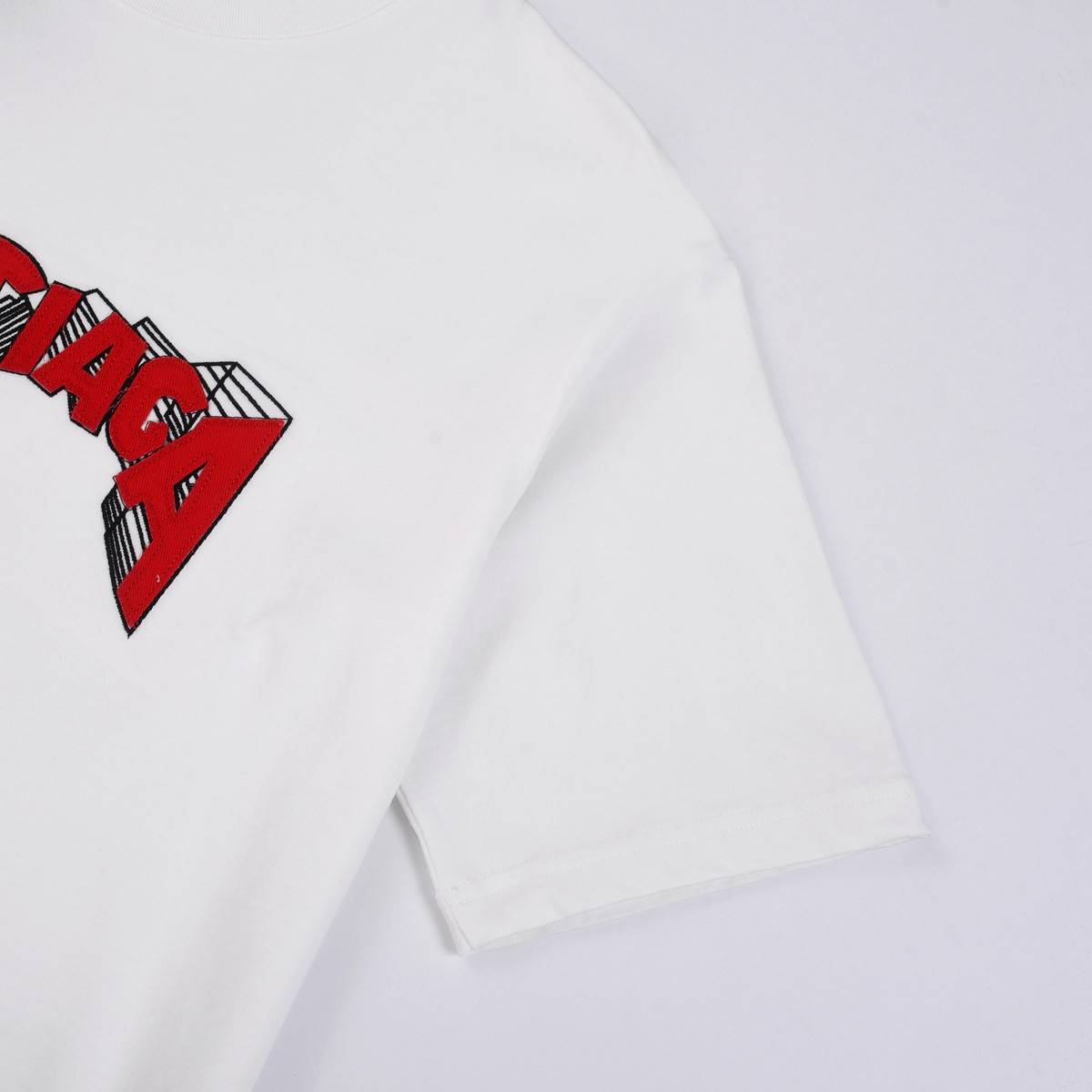 Ba1en*iaga 24s embroidered fabric t-shirt