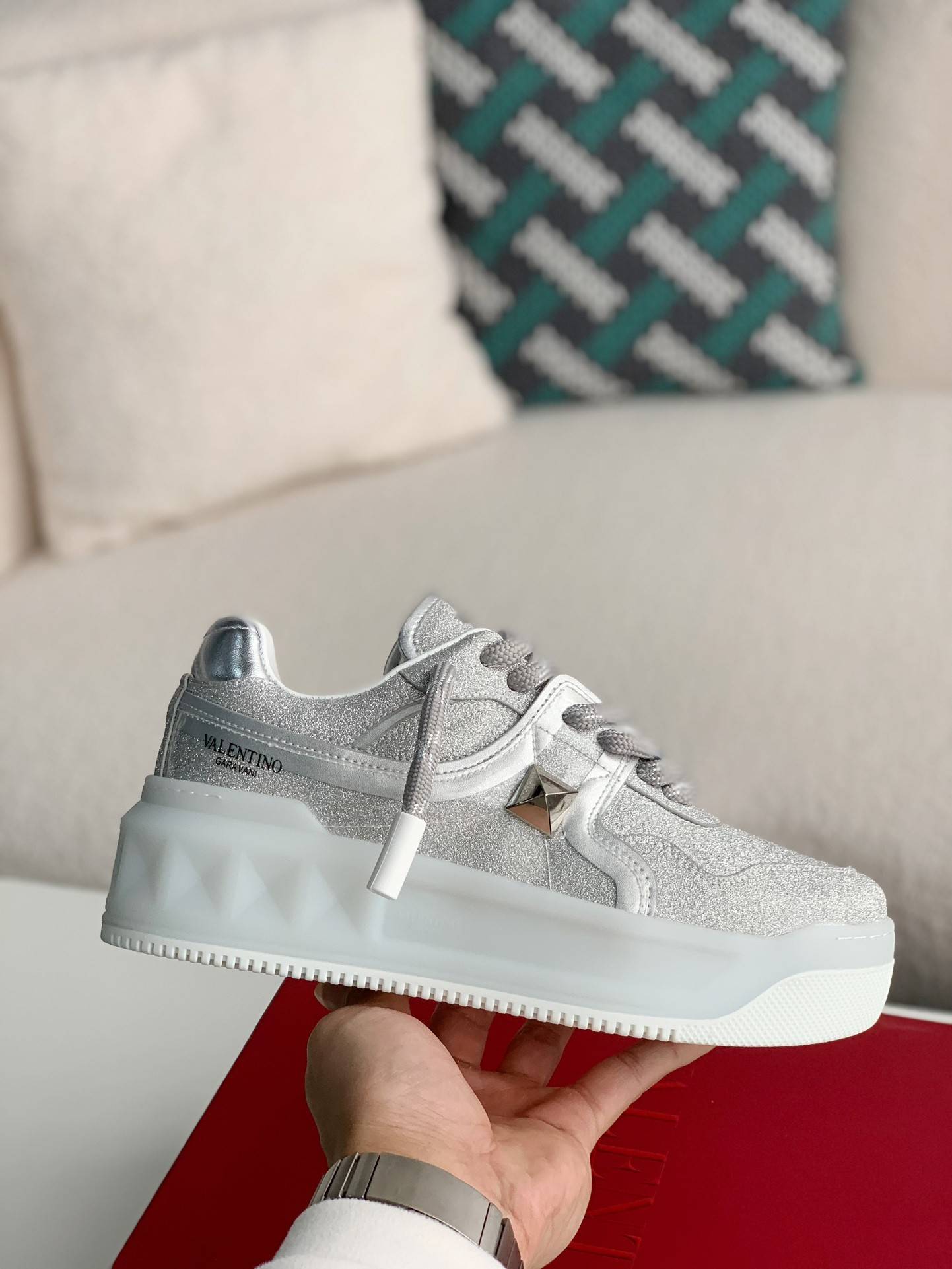 Va1e*ntin0 One Stud Sneakers