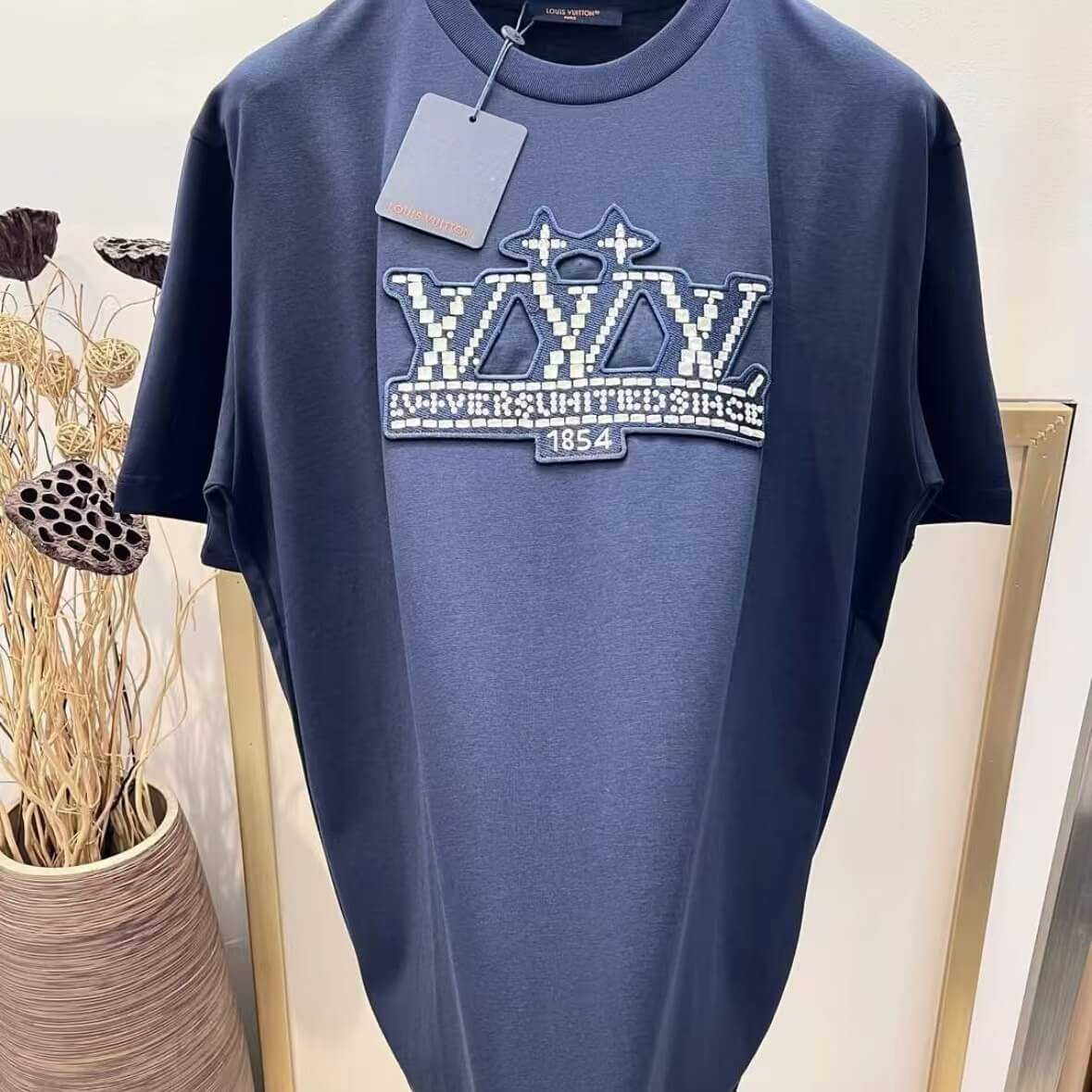 Casual 3D D1am0nd-Embroidered T-Shirt