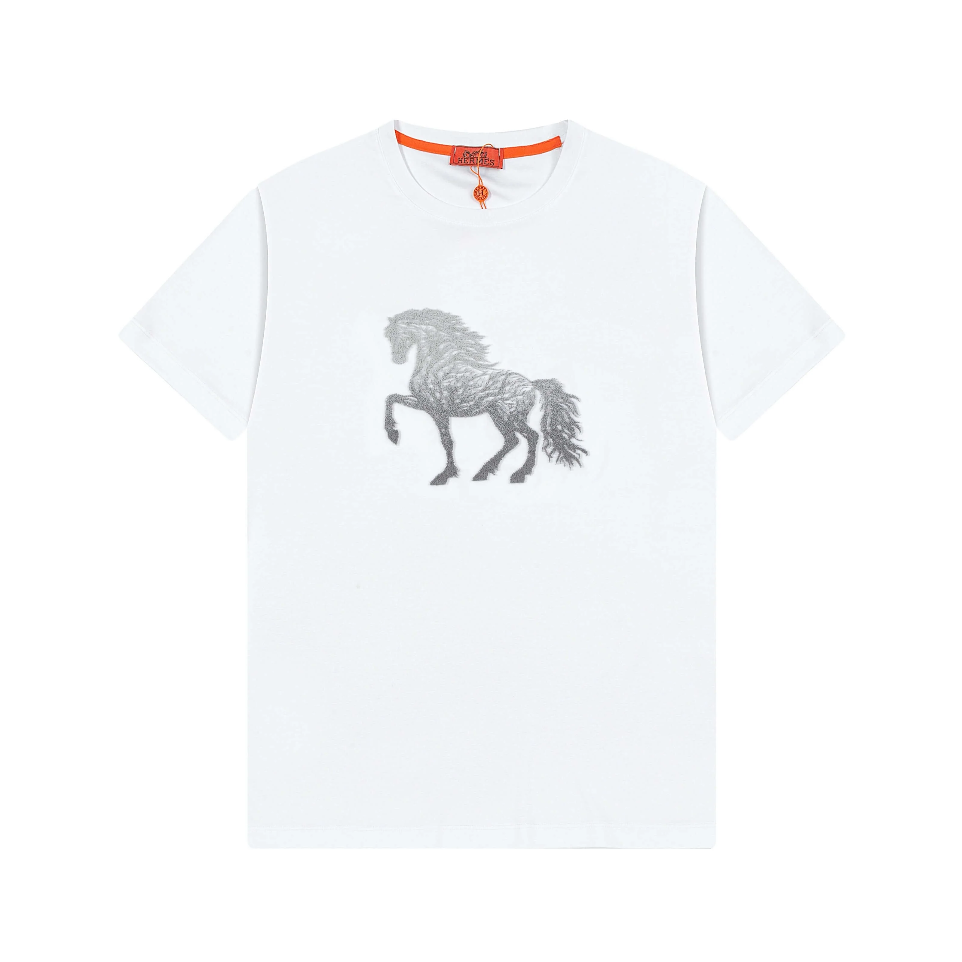 Delicate Horse Embroidery T Shirt