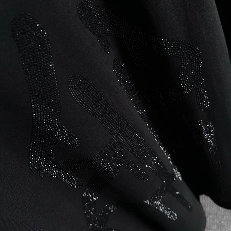 2025 New Front and Back Rhinestone T-Shirt