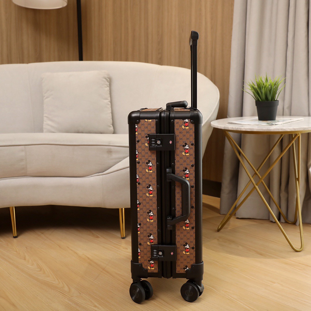 Gvc*1 Luggage/Trolley Case Classic Flower Aluminum Frame Size: 20 inches