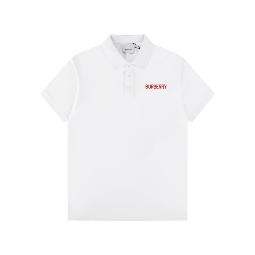 Letter Embroidery Polo T Shirt