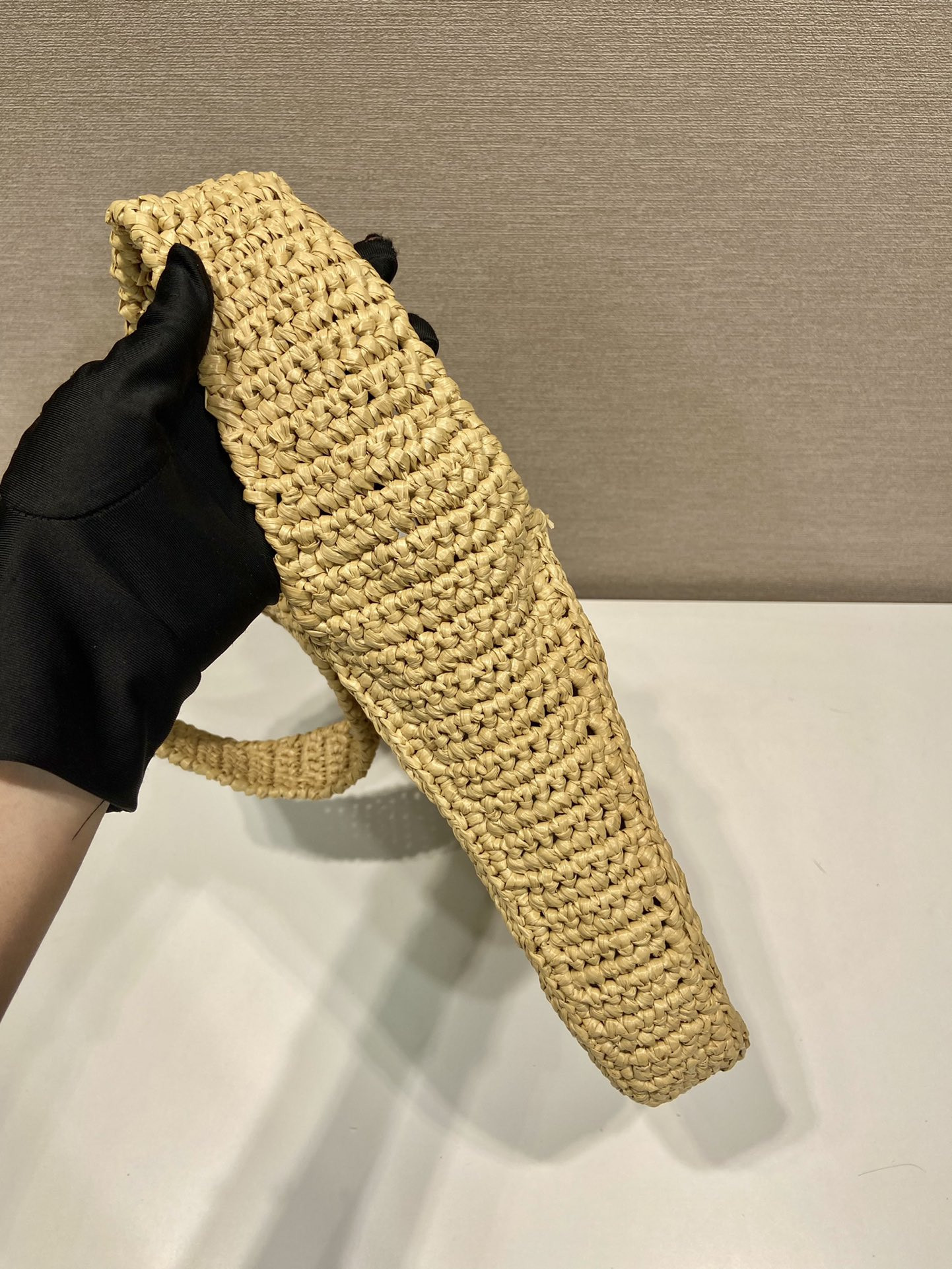 Pra*a Straw Shoulder Bag