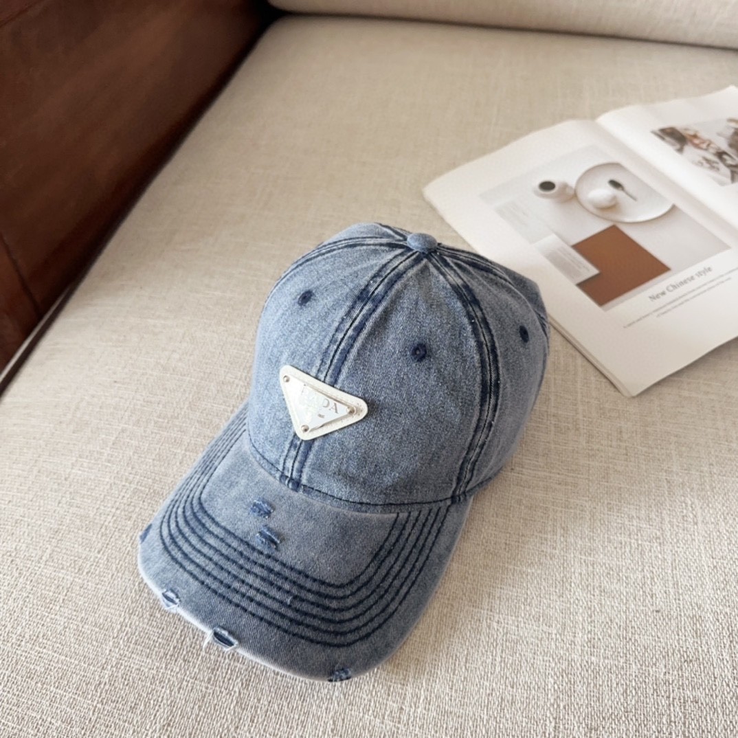 [#4814」 Pra*a baseball cap peaked ca p hat