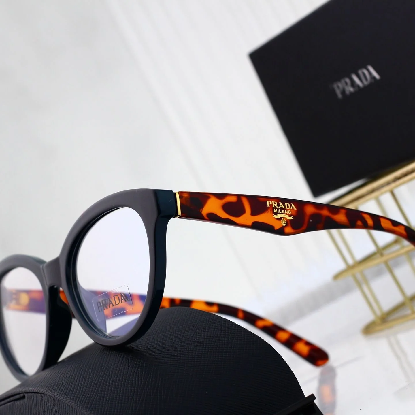 Modern Leopard Print Anti-Blue Light Glasses