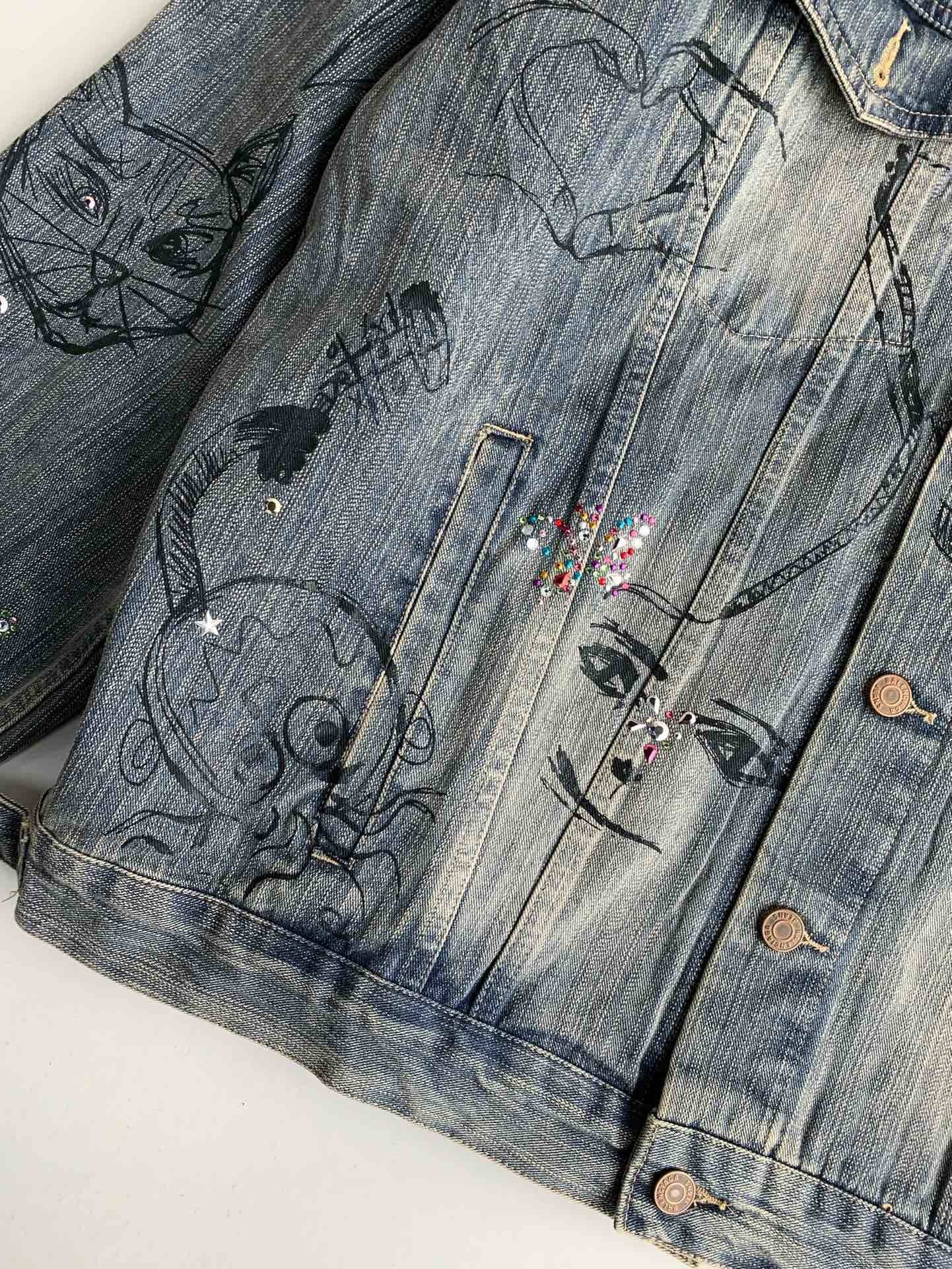 Ba1en*iaga Jean Jacket