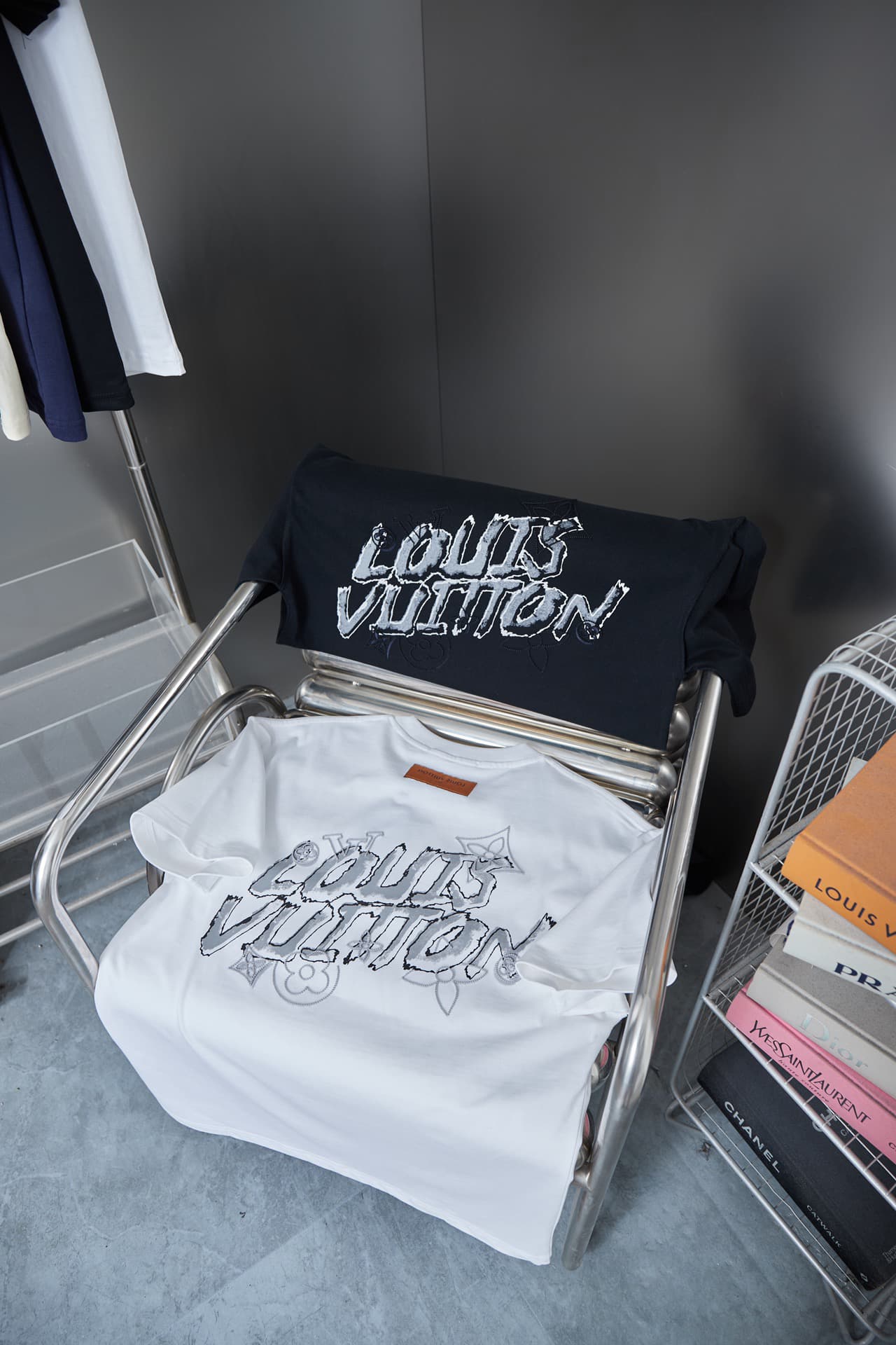 Back Graffiti Print + Front Embroidery T-shirt