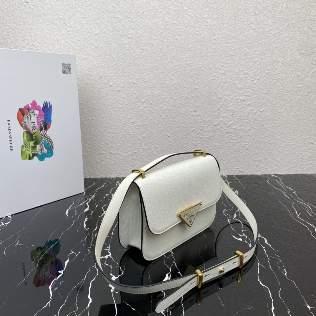 Pra*a Emblème Saffiano Shoulder Bag