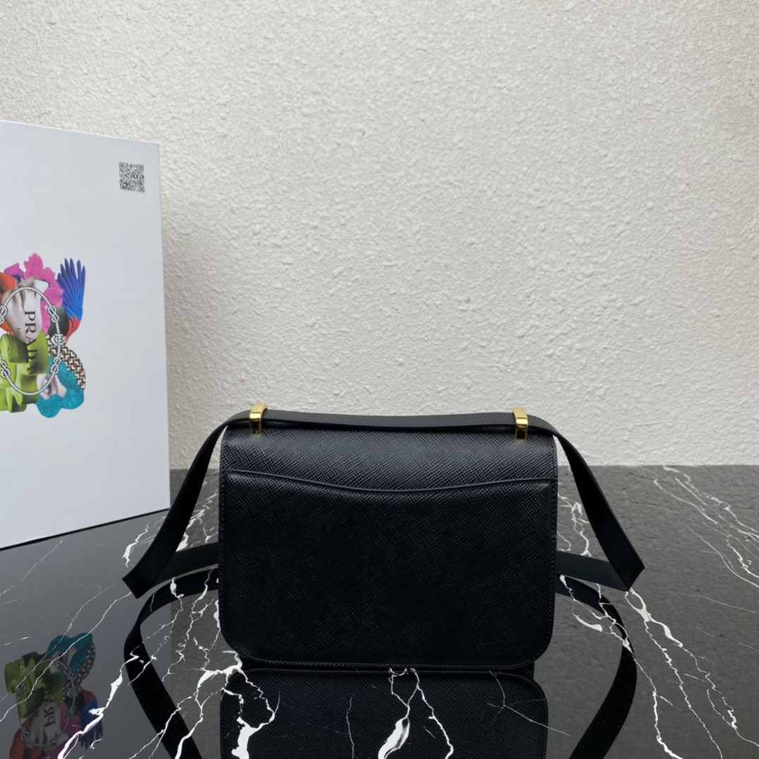 Pra*a Emblème Saffiano Shoulder Bag