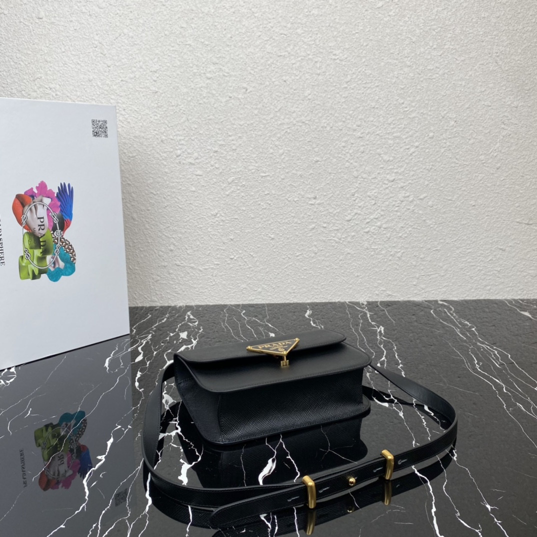 Pra*a Emblème Saffiano Shoulder Bag