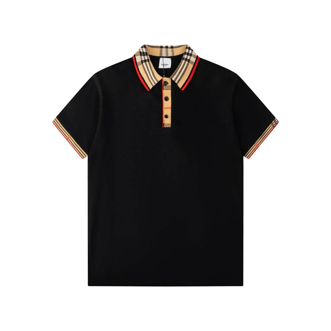 Classic Check Collar Polo T Shirt