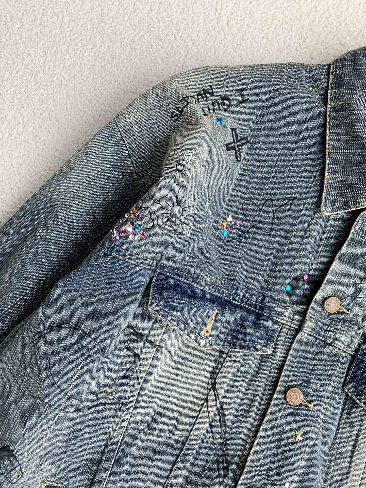 Ba1en*iaga Jean Jacket
