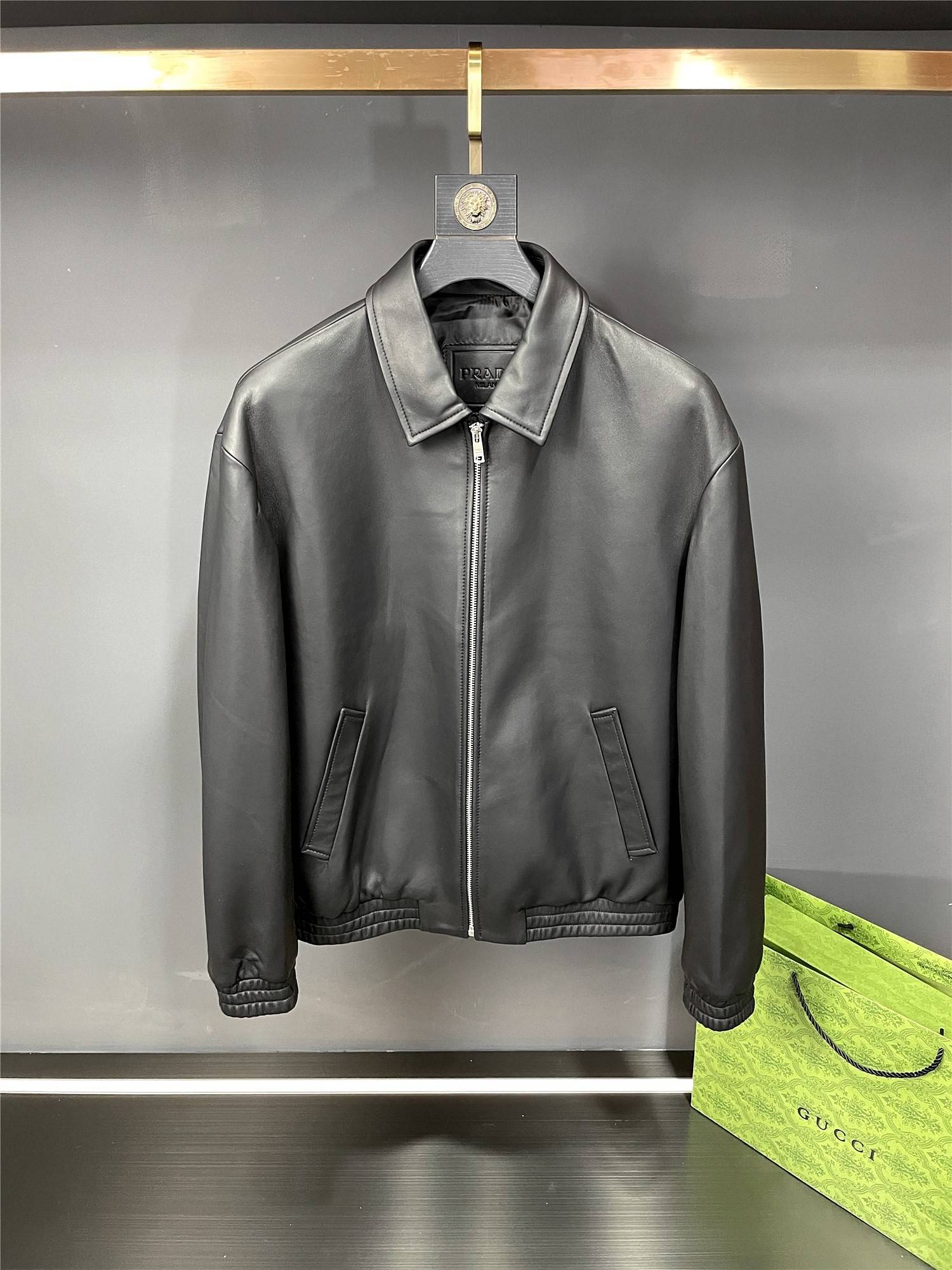 Pra*a Paris catwalk style leather jacket