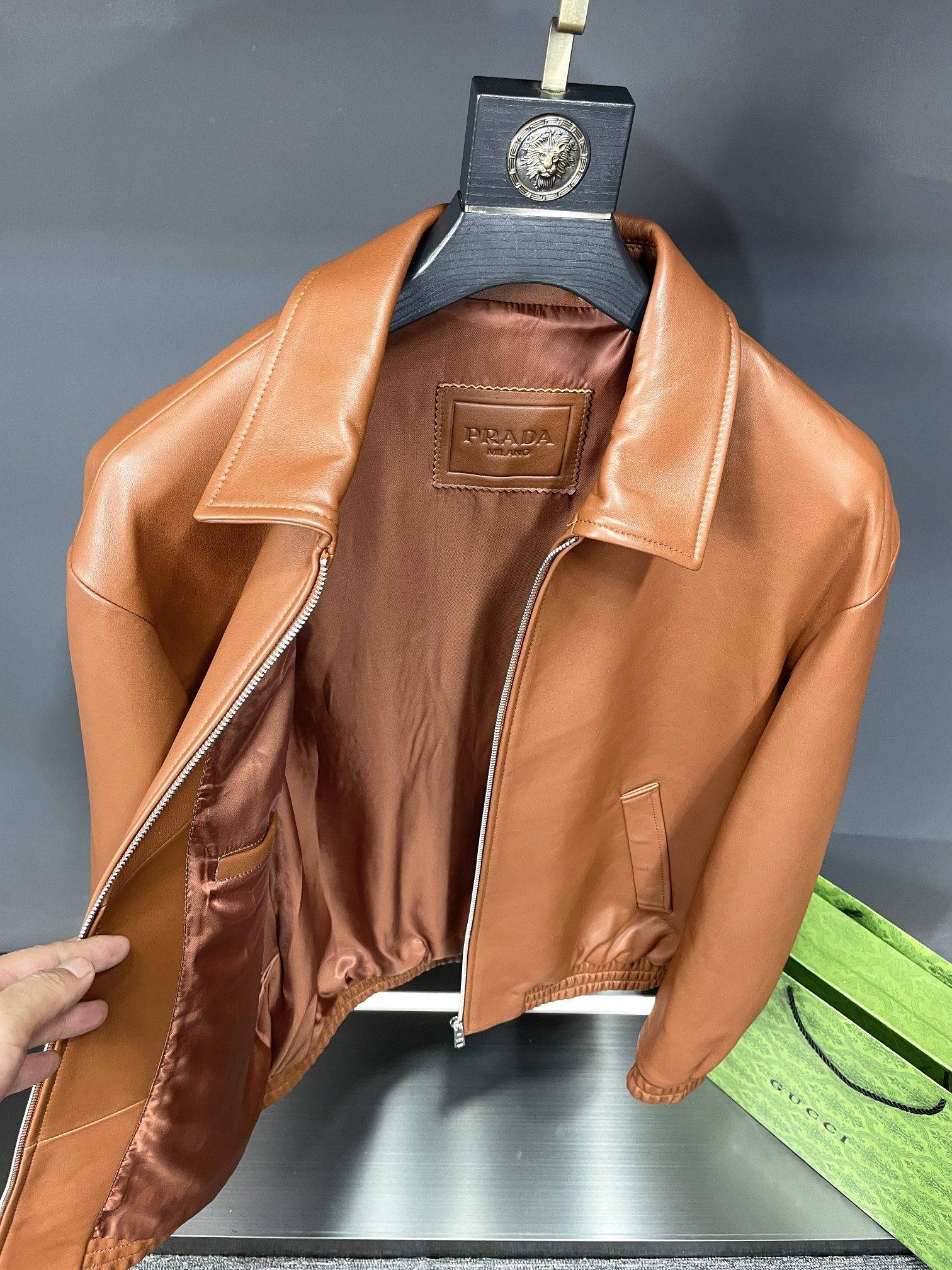 Pra*a Paris catwalk style leather jacket